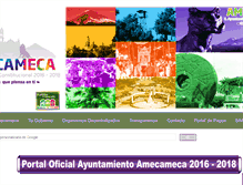 Tablet Screenshot of amecameca.gob.mx